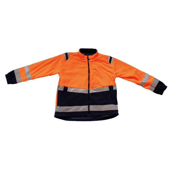 VESTE POLAIRE DE SECURITE ORANGE DOUBLEE