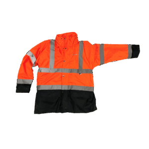 PARKA DE SECURITE ORANGE/BLEUE