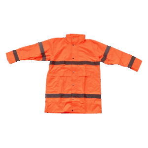 VESTE DE PLUIE LONGUE ORANGE