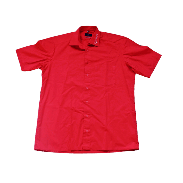 CHEMISE ROUGE - H - MC